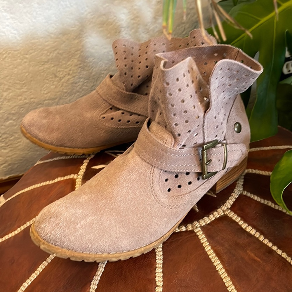 Suede ankle boots
